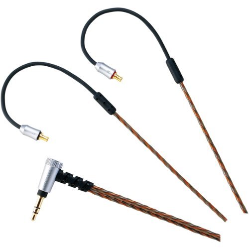 Image of Audio-Technica - 4' Headphones Cable - Gray/Orange