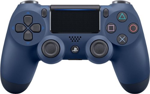 Sony - Geek Squad Certified Refurbished DualShock 4 Wireless Controller for PlayStation 4 - Midnight Blue