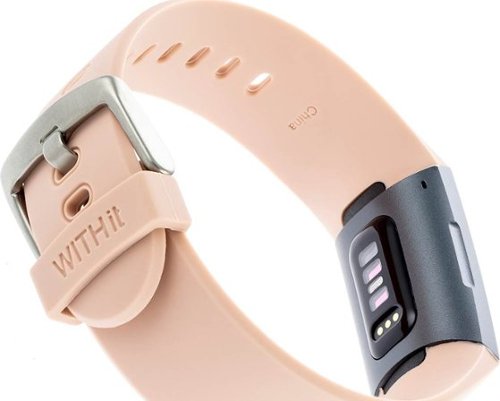 WITHit Silicone Band for Fitbit Charge 3 and Charge 4 (3-Pack) - Navy/Blush Pink/Light Gray BUY ONLINE