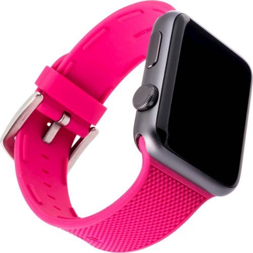 WITHit - Silicone Band for Apple Watch™ 38mm and 40mm - Woven Pink-Angle_Standard 