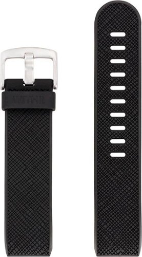 WITHit Silicone Band for Fitbit™ Charge 2 - Black Saffiano WORLDWIDE DELIVERY