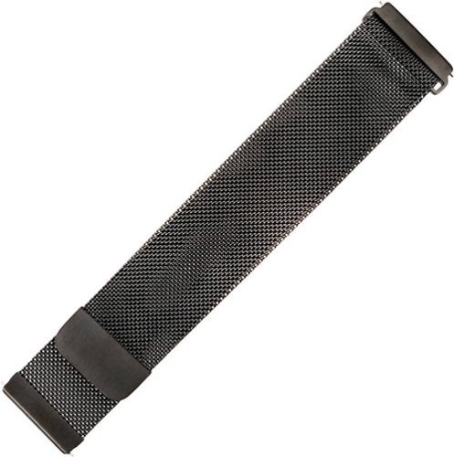 WITHit Stainless Steel Mesh Band for Fitbit Versa and Versa Lite - Space Gray WORLDWIDE DELIVERY