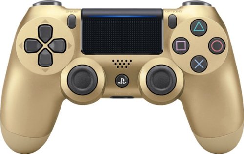 Sony - Geek Squad Certified Refurbished DualShock 4 Wireless Controller for PlayStation 4 - Gold