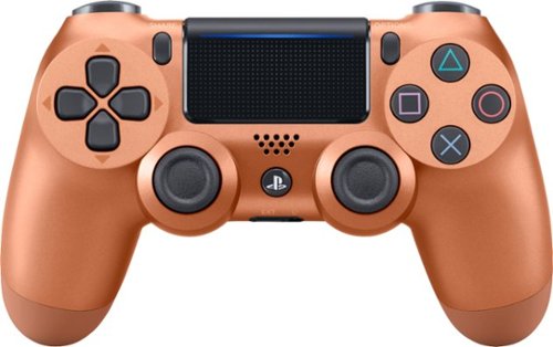 Geek Squad Certified Refurbished DualShock 4 Wireless Controller for Sony PlayStation 4 - Copper