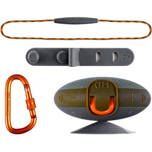 Boompods Aquablaster Smart Portable Bluetooth Speaker with Alexa - Green/Orange GLOBAL SHIPPING