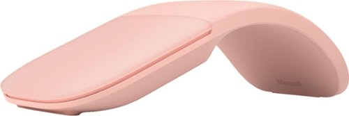 Microsoft - Arc Wireless BlueTrack Ambidextrous Mouse - Soft Pink