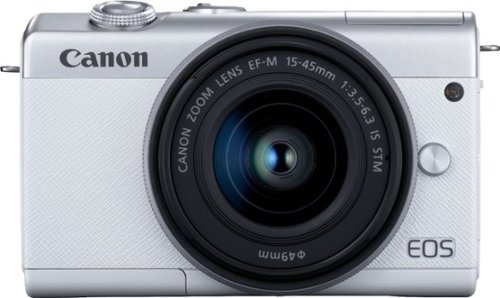 Canon - EOS M200 Mirrorless Camera with EF-M 15-45mm Lens - White