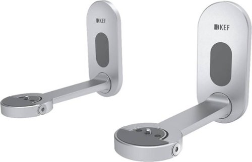 KEF - Wall Bracket for LSX Speaker (Pair) - Silver