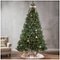 Noble House - 9' Mixed Spruce Pre-Lit Hinged Artificial Christmas Tree with Frosted Branches, Red Berries, and Frosted Pinecones - Green + Multi Lights-Alt_View_Standard_13
