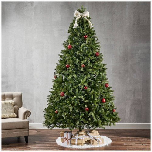 Noble House - 9' Mixed Spruce Pre-Lit Artificial Christmas Tree - Green + Clear Lights-Alt_View_Standard_14 