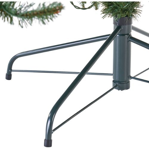 Noble House - 7' Norway Spruce Pre-Lit Hinged Artificial Christmas Tree - Green + Multi Lights-Alt_View_Standard_14 