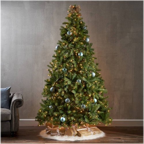 Noble House - 7.5' Mixed Spruce Pre-Lit Artificial Christmas Tree - Green + Clear Lights-Alt_View_Standard_14 