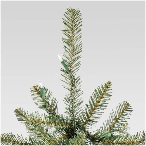 Noble House - 7.5' Fraser Fir Pre-Lit Hinged Artificial Christmas Tree - Green + Clear Lights-Alt_View_Standard_14 
