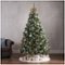 Noble House - 7' Cashmere Pine & Mixed Needles Multicolor Hinged Artificial Christmas Tree with Snow & Glitter Branches - Green + Multi Lights-Alt_View_Standard_14