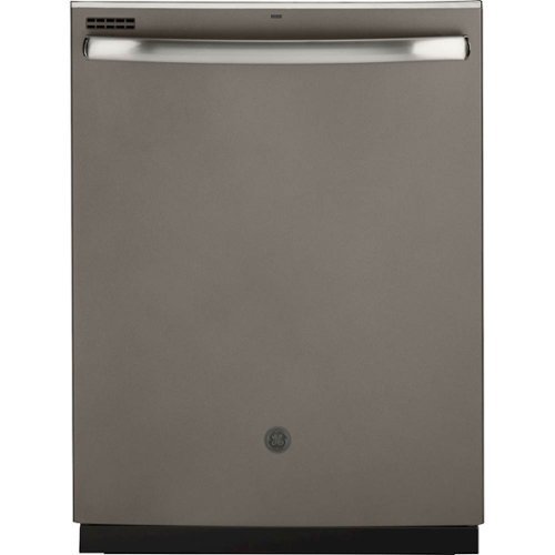 GE - Top Control Built-In Dishwasher with 3rd Rack, 50dBA - Slate-Front_Standard 