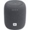 JBL - Link Music Smart Wi-Fi and Bluetooth Speaker with Google Assistant - Gray-Front_Standard