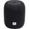 JBL - Link Music Smart Wi-Fi and Bluetooth Speaker with Google Assistant - Black-Front_Standard