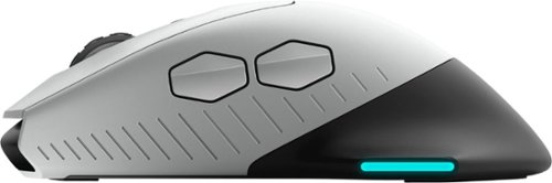 Alienware AW610M-L Wired/Wireless Optical Gaming Mouse with RGB Lighting - Wireless - Lunar Light GLOBAL SHIPPING