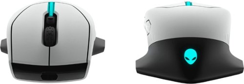 Alienware AW610M-L Wired/Wireless Optical Gaming Mouse with RGB Lighting - Wireless - Lunar Light SHOP ONLINE