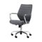 Simpli Home - Samuels 5-Pointed Star Fabric Executive Chair - Gray/Chrome-Front_Standard