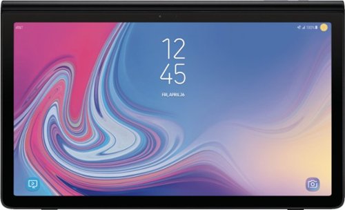 Samsung - Galaxy View2 (2019) - 17.3" - 64GB - Wi-Fi + 4G LTE Carrier (AT&T) - Black-Front_Standard 