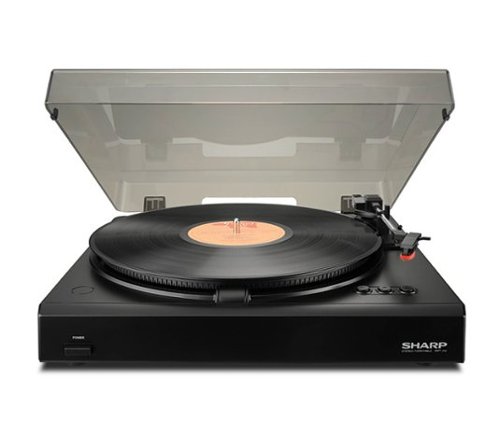 Sharp - Stereo Turntable - Black-Left_Standard