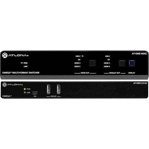 Atlona Omega Series 4 x 2 Matrix Switcher Kit - Black INTERNATIONAL SHIPPING