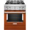 KitchenAid - Commercial-Style 4.1 Cu. Ft. Slide-In Gas True Convection Range with Self-Cleaning - Scorched Orange-Front_Standard