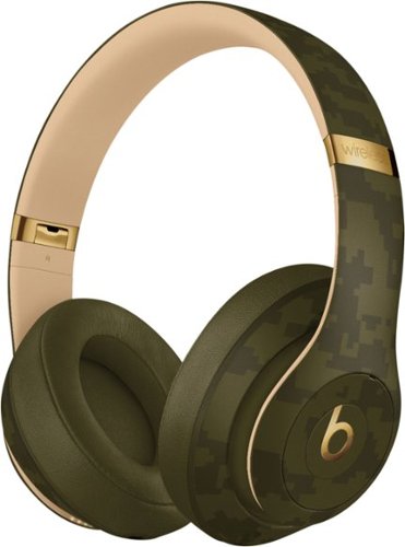 Beats  Studio³ Camo Collection Wireless Noise Cancelling Over-the-Ear Headphones - Forest Green WORLDWIDE DELIVERY