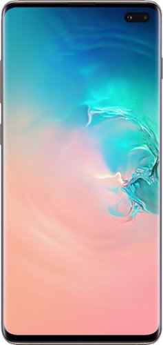 Samsung - Geek Squad Certified Refurbished Galaxy S10+ with 512GB Memory Cell Phone (Unlocked) Ceramic - White-Front_Standard 