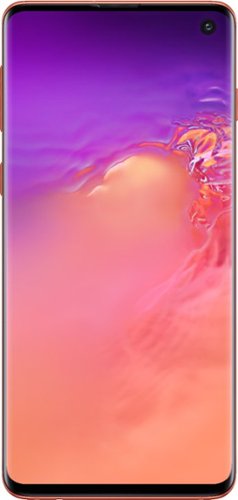 Samsung - Geek Squad Certified Refurbished Galaxy S10 with 128GB Memory Cell Phone (Unlocked) - Flamingo Pink-Front_Standard 