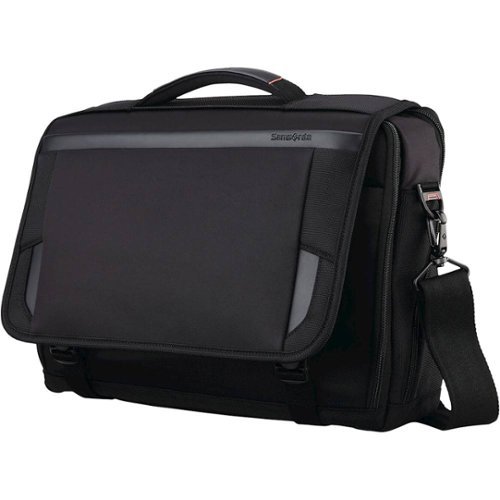 Samsonite - Pro Slim Messenger Briefcase for 15.6" Laptop - Black