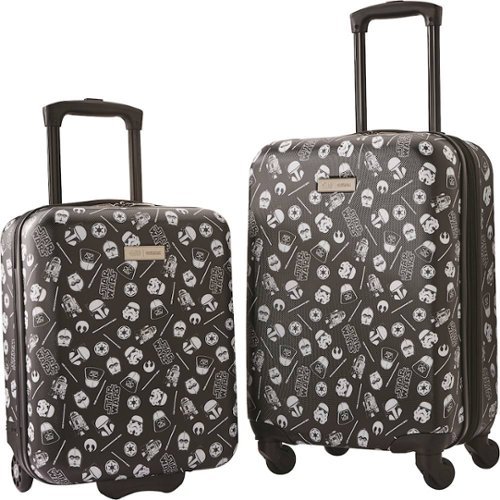 American Tourister - Star Wars Wheeled Underseater and Spinner Suitcase Set (2-Piece) - Black-Front_Standard 
