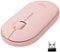 Logitech - Pebble M350 Wireless Optical Ambidextrous Mouse with Silent Click - Rose-Front_Standard 