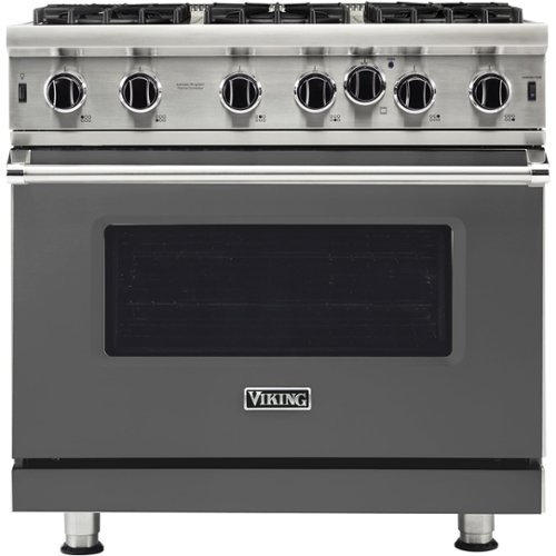 Viking - Professional 5 Series 5.1 Cu. Ft. Freestanding Gas Convection Range - Damascus gray