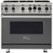Viking - Professional 5 Series 5.1 Cu. Ft. Freestanding Gas Convection Range - Damascus Gray-Front_Standard