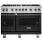 Viking - Professional 5 Series 6.1 Cu. Ft. Freestanding Double Oven LP Gas Convection Range - Cast Black-Front_Standard