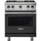 Viking - Professional 5 Series 4.0 Cu. Ft. Freestanding Gas Convection Range - Cast Black-Front_Standard