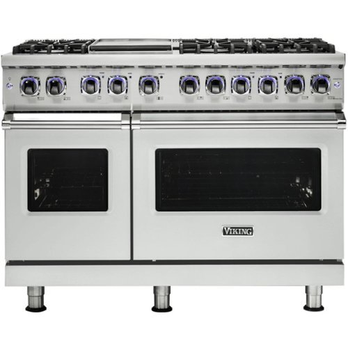 Viking - Professional 7 Series Freestanding Double Oven Gas Convection Range - Frost white