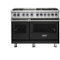 Viking - VGR Freestanding 7-Series Gas 48"W Range - Cast Black-Front_Standard