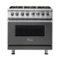 Viking - VGR Freestanding 7-Series Gas 36"W Range - Damascus Gray-Front_Standard