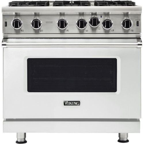 Viking - Professional 5 Series 5.1 Cu. Ft. Freestanding Gas Convection Range - Frost white