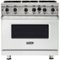 Viking - Professional 5 Series 5.1 Cu. Ft. Freestanding Gas Convection Range - Frost White-Front_Standard