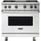 Viking - Professional 5 Series 5.1 Cu. Ft. Freestanding LP Gas Convection Range - Frost White-Front_Standard