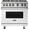 Viking - Professional 5 Series 5.1 Cu. Ft. Freestanding LP Gas Convection Range - Frost White-Front_Standard