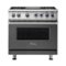 Viking - VGR Freestanding 7-Series Gas 36"W Range - Damascus Gray-Front_Standard