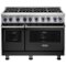 Viking - VGR Freestanding 7-Series Gas 48"W Range - Cast Black-Front_Standard