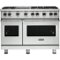 Viking - Professional 5 Series 6.1 Cu. Ft. Freestanding Double Oven LP Gas Convection Range - Frost White-Front_Standard