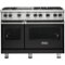 Viking - Professional 5 Series Freestanding Double Oven Gas Convection Range - Cast Black-Front_Standard