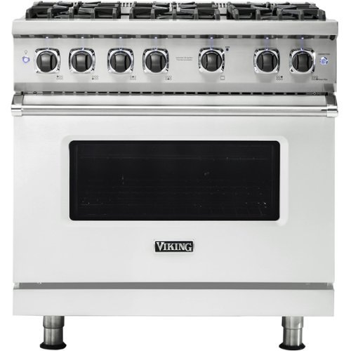 Viking - Professional 5 Series 5.1 Cu. Ft. Freestanding Gas Convection Range - Frost white